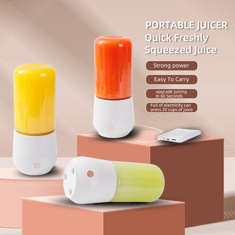 Vaso de licuadora de cocina, licuadora personal, mini exprimidor de frutas, licuadora portátil eléctrica para batidos, zumos de frutas, batidos de leche