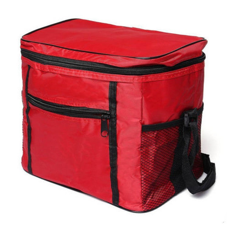 Bolsa térmica de tela Oxford con aislamiento de papel de aluminio para llevar comidas de picnic