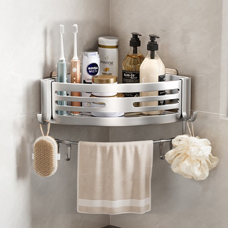 Estante triangular portátil elevado para almacenamiento de baño