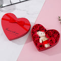 Caja de regalo roja en forma de corazón para Año Nuevo, Navidad, San Valentín, Día de la Madre, cumpleaños