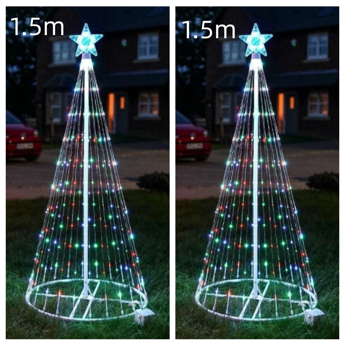 Luces de Navidad para Árbol LED Animadas Multicolor, Luces de Navidad para Jardín, Patio, Decoraciones Navideñas