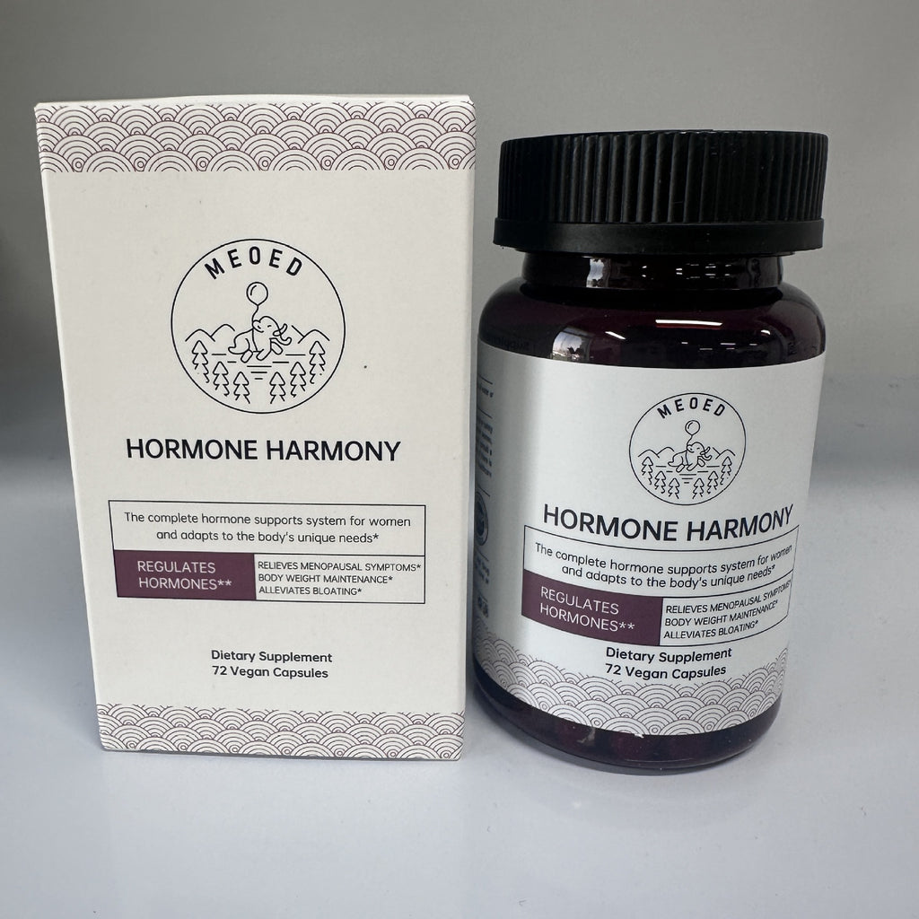 Cápsulas femeninas de vitaminas y hormonas