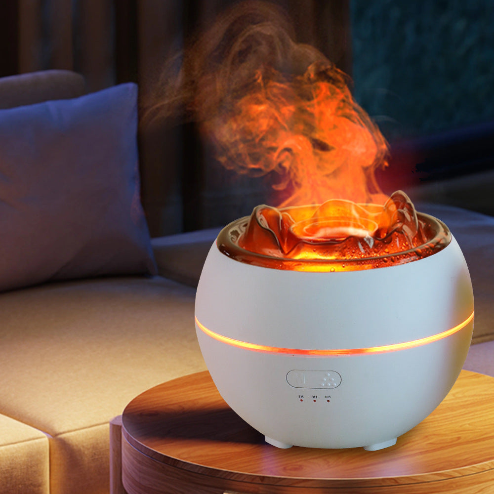 Difusor de Aroma de Llama, Humidificador de Aromaterapia de Escritorio para el Hogar