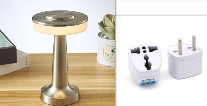 Mesa de carga de mesa de comedor creativa con mancuernas para hotel