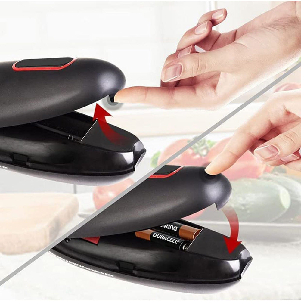 Abrelatas eléctrico automático para tarros, botellas, latas, máquina de un toque, portátil, utensilio de cocina de apertura manos libres