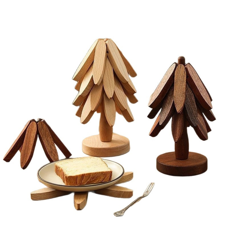 Soporte de diseño de árbol, salvamanteles de madera, decorativos, antiquemaduras, resistentes al calor, posavasos, manteles individuales de madera, almohadilla aislante del calor para ollas y mesas