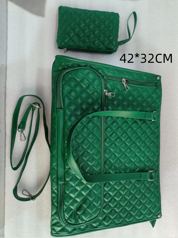 Bolsa de almuerzo de moda para mujer, bolsa térmica de aislamiento para almuerzo, bolsa de ordenador cruzada a prueba de fugas, bolso acolchado de gran capacidad con monedero