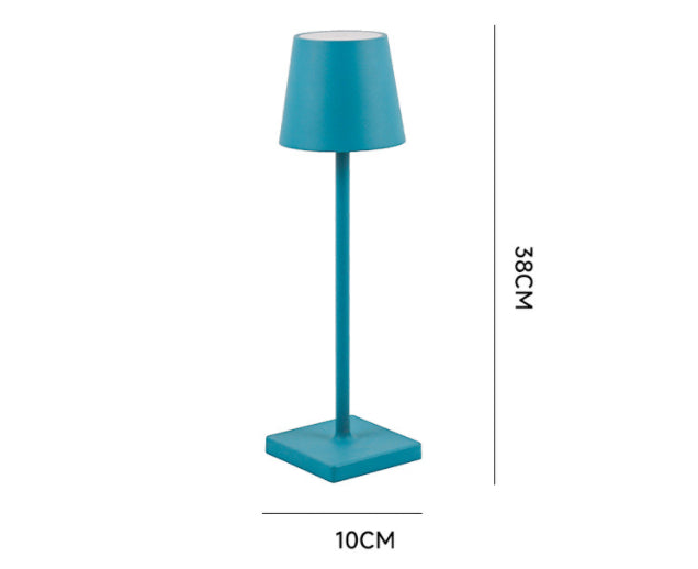 Lámpara de mesa LED de aluminio con carga