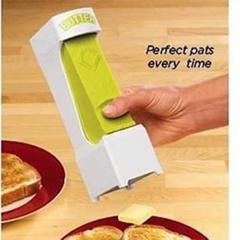 Cortador de mantequilla en barra, rebanador de queso, dispensador de un botón para cortar mantequilla, caja de almacenamiento de queso, accesorios de cocina para cocinar filetes