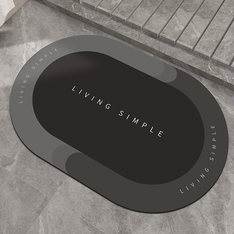 Alfombrilla de baño, alfombrilla de entrada, alfombrillas de baño súper absorbentes, alfombras de baño de secado rápido, alfombrillas de suelo antideslizantes modernas y sencillas para el hogar