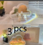 Tulipán Lámpara de Noche Material DIY Nube Tulipanes Lámpara de Noche Espejos Decorativos Marco de Fotos Luces de Mesa LED Coreano Creativo Escritorio Dormitorio Hecho a Mano Regalos de Cumpleaños