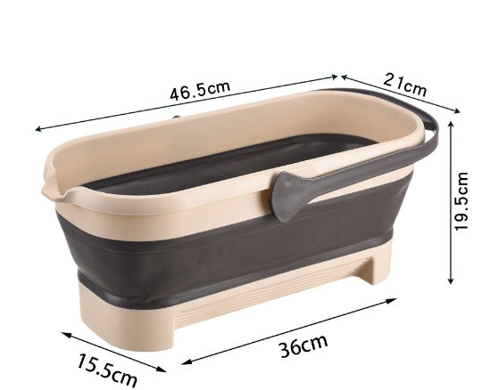 Barril de almacenamiento de agua plegable portátil duradero para uso húmedo y seco