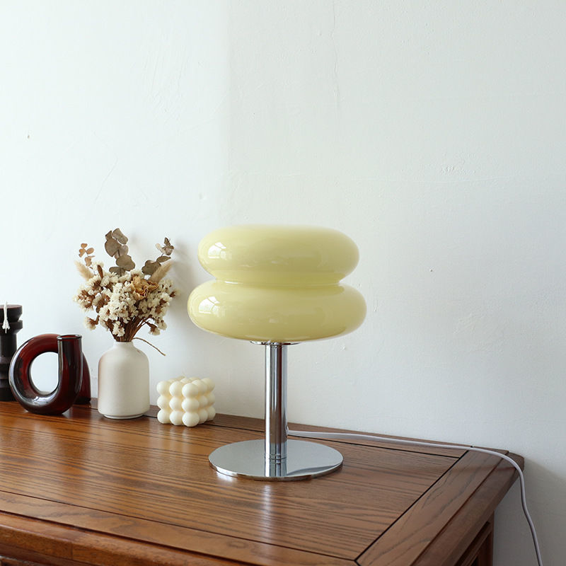 Lámpara de mesa nórdica minimalista de estilo rústico antiguo