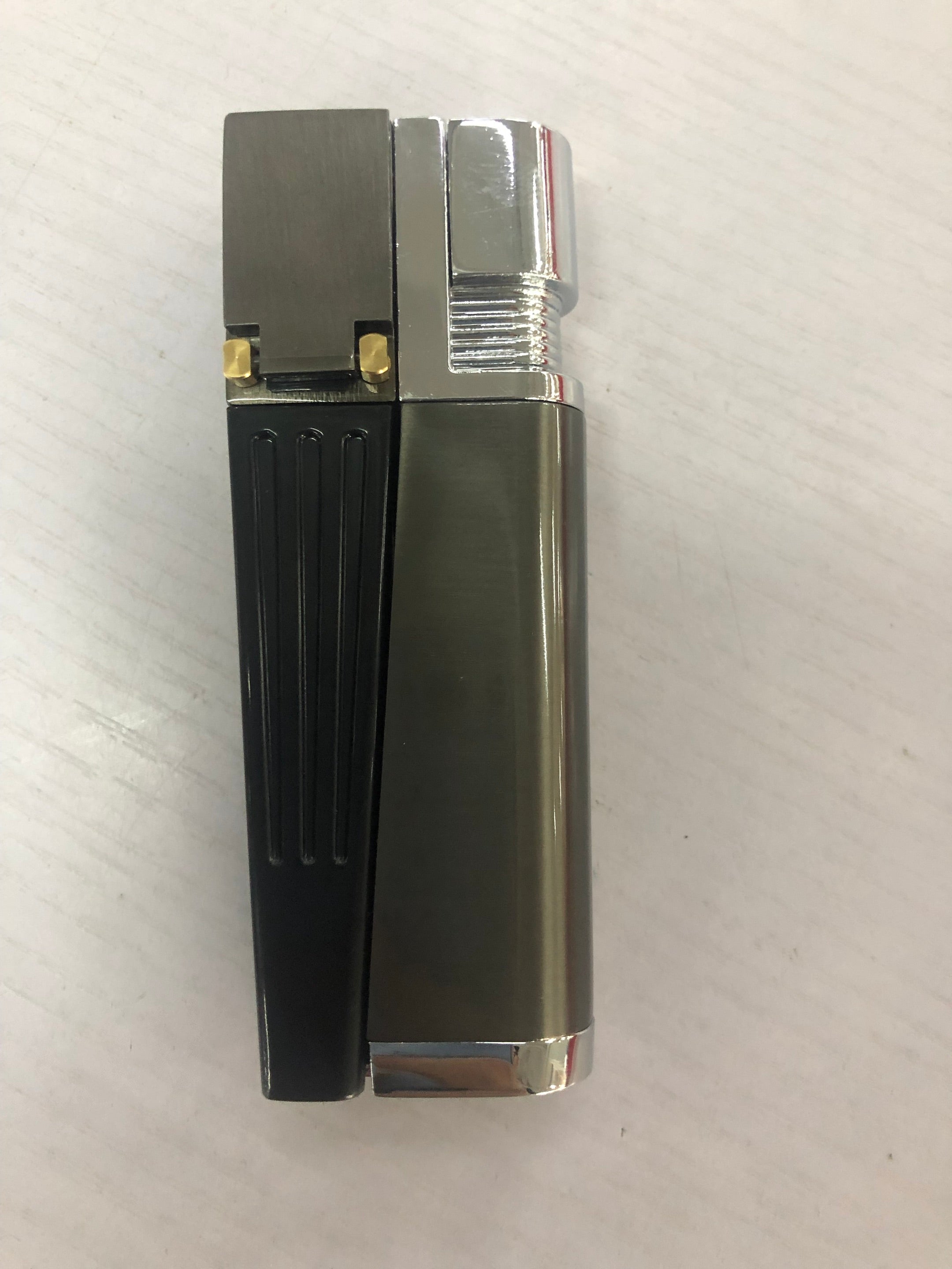 Encendedor de pipa plegable creativo de metal, combinación de encendedor y pipa portátil, encendedor de pipa plegable para hombres que fuman, accesorio para fumar
