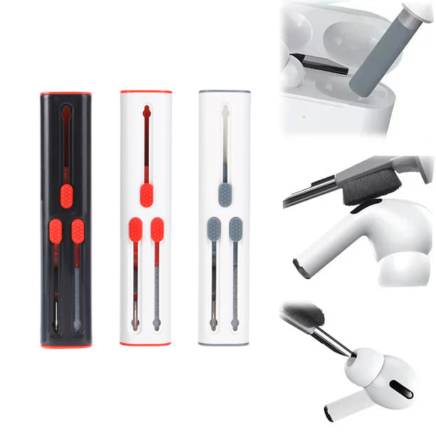Nuevo kit de limpieza de pantalla para Airpods Pro 3 2 1, bolígrafo de limpieza para auriculares Bluetooth, cepillo para estuches de auriculares, herramientas de limpieza para Xiaomi Airdots Cleaner
