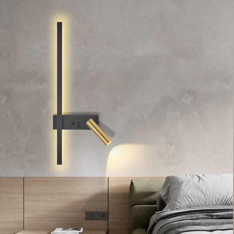 Sala de Estar Sofá Pared de Fondo Decorativa Lámpara de Noche de Dormitorio Creativa de Lujo Ligero