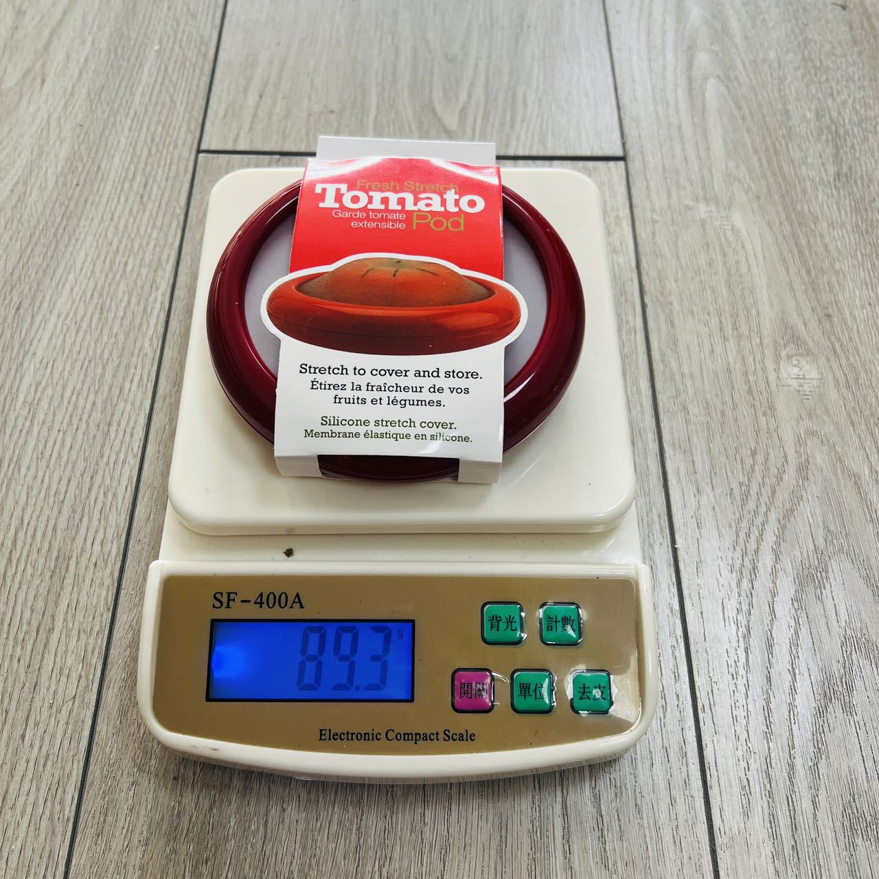Recipiente para frutas con sello de silicona transparente
