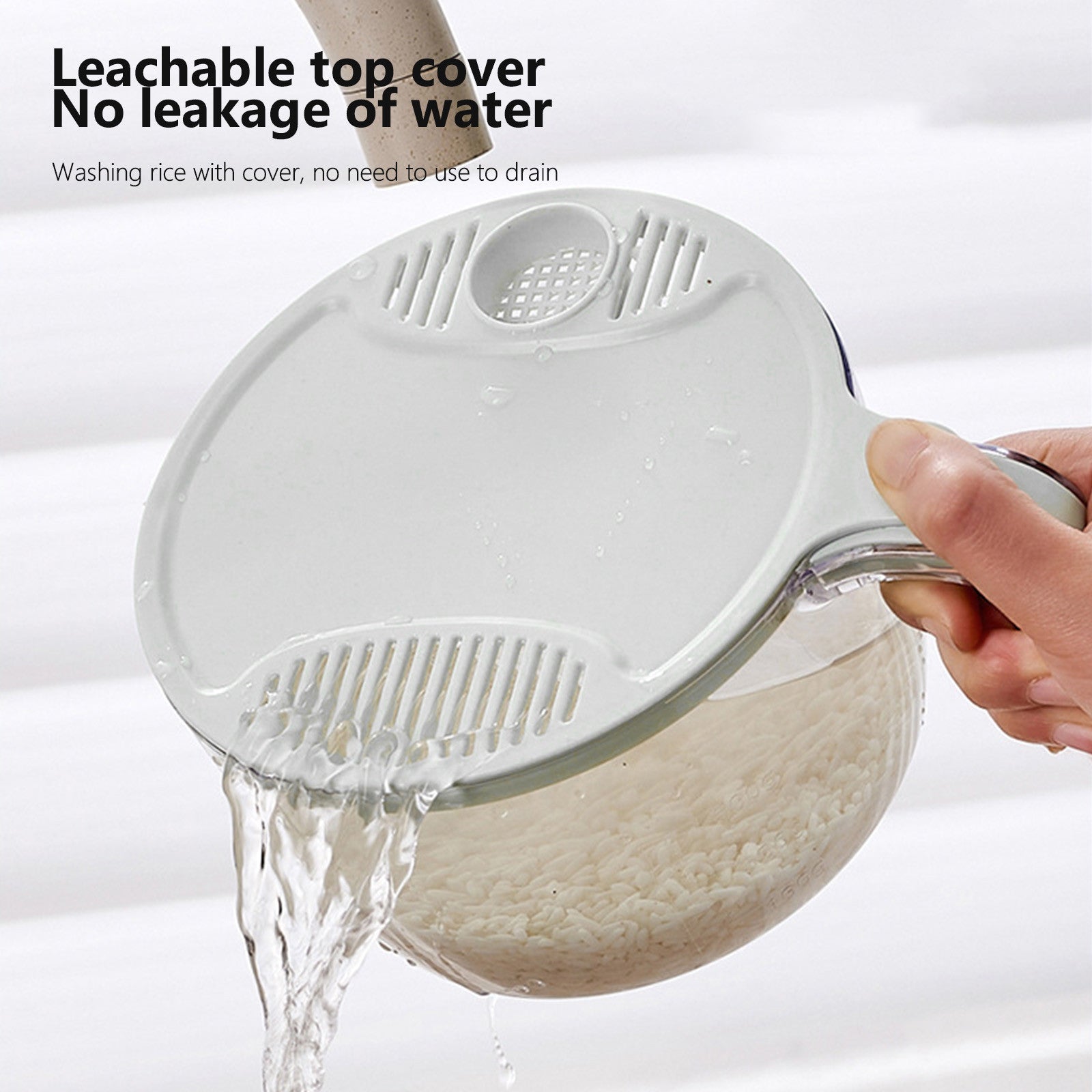 Cuenco de drenaje multifuncional para cocina doméstica, cesta de lavado de arroz y frutas, cesta de verduras, lavado, aparatos de cocina multifunción