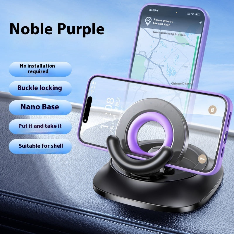 Soporte Magnético para Teléfono con Succión al Vacío Soporte Ajustable Plegable para Coche Soporte Magnético Antideslizante con Succión para Viajeros Ocupados