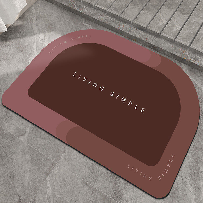 Alfombrilla de baño, alfombrilla de entrada, alfombrillas de baño súper absorbentes, alfombras de baño de secado rápido, alfombrillas de suelo antideslizantes modernas y sencillas para el hogar