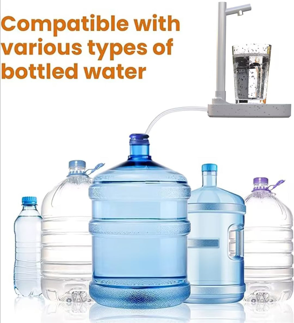 Dispensador de agua con extensión Tupe, dispensador automático de agua embotellada de escritorio, dispensador de agua recargable con soporte