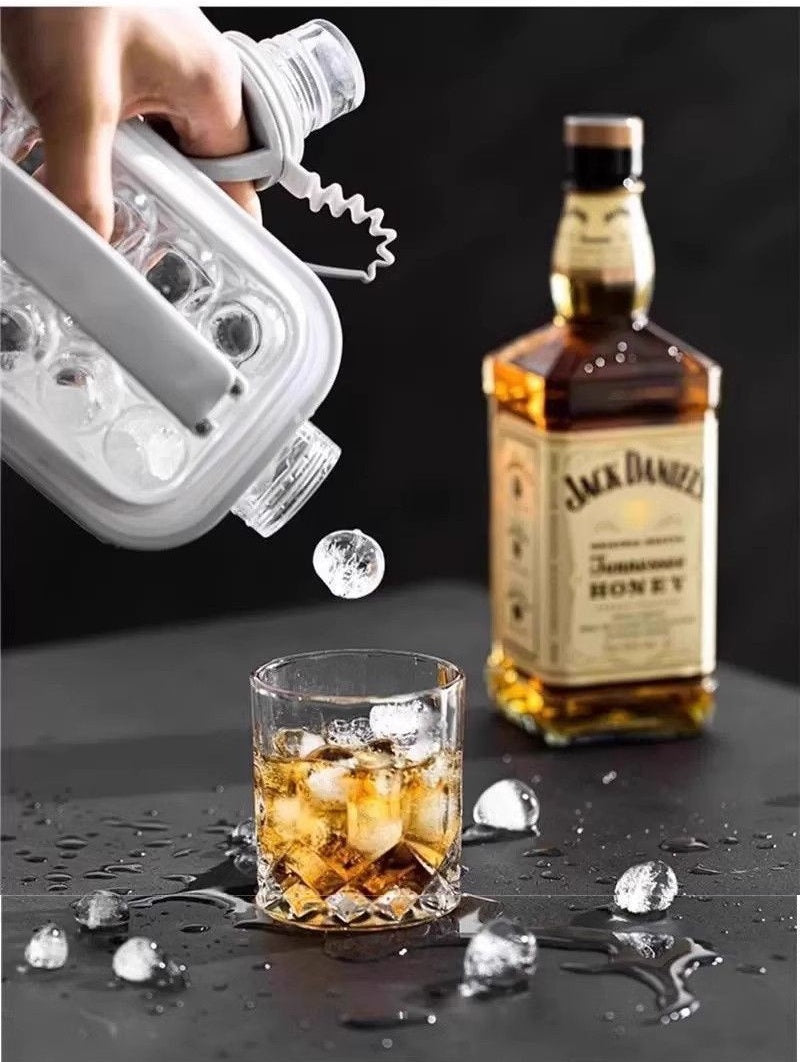 Hervidor de hielo esférico portátil 2 en 1 de liberación rápida, utensilio de cocina de verano