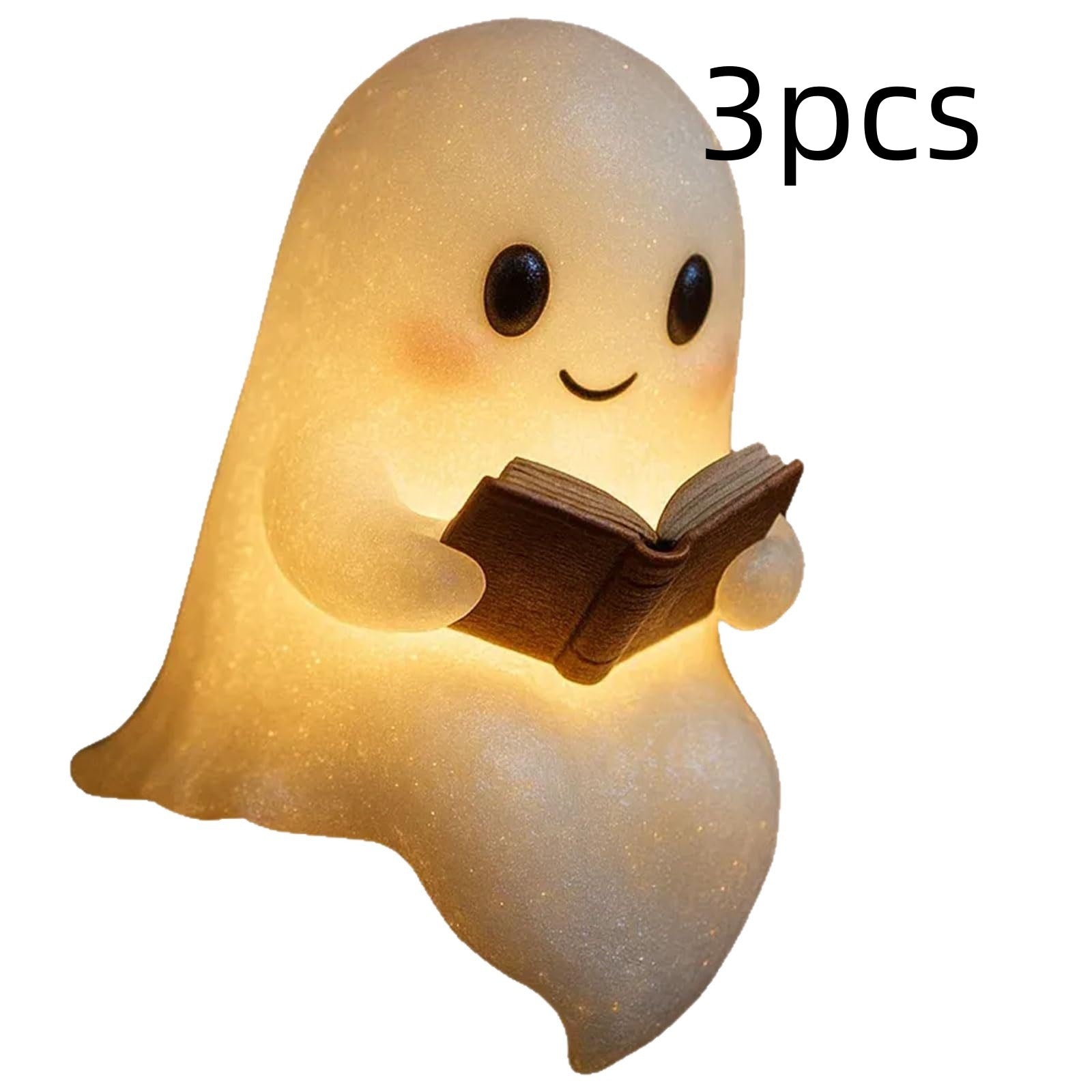 Linda luz de noche LED de fantasma, luz de noche para niños, regalo, lámpara de dormir de cabecera, decoraciones de Halloween, hermosa lámpara de fantasma, luz cálida