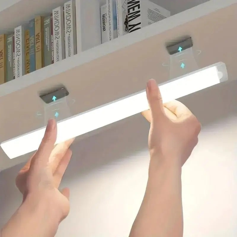 Tira de Gabinete con Succión Magnética de Inducción de Cuerpo Humano LED Pequeña Lámpara Nocturna de Inducción Barra de Luz de Inducción para Gabinete con Carga USB