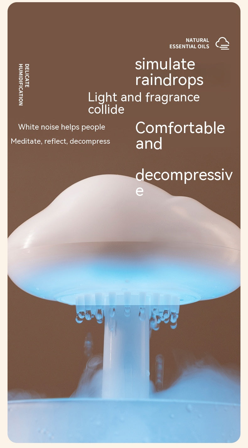 Difusor de Aroma Lluvia Nube de Lluvia de Ambiente de Siete Colores Rima de Lluvia