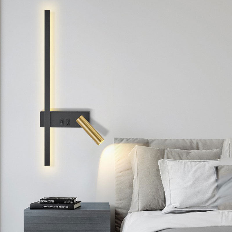 Sala de Estar Sofá Pared de Fondo Decorativa Lámpara de Noche de Dormitorio Creativa de Lujo Ligero