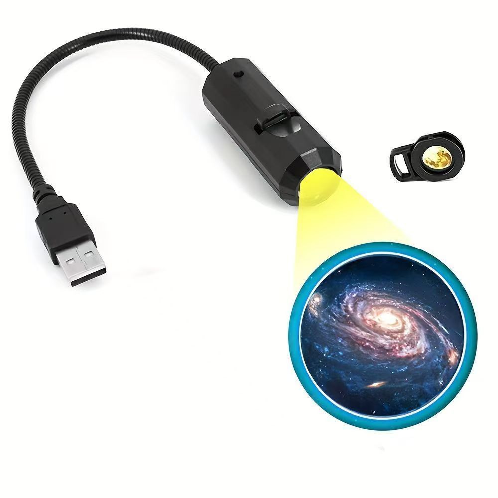 Lámpara de Proyección USB de Luna con Atmósfera Creativa