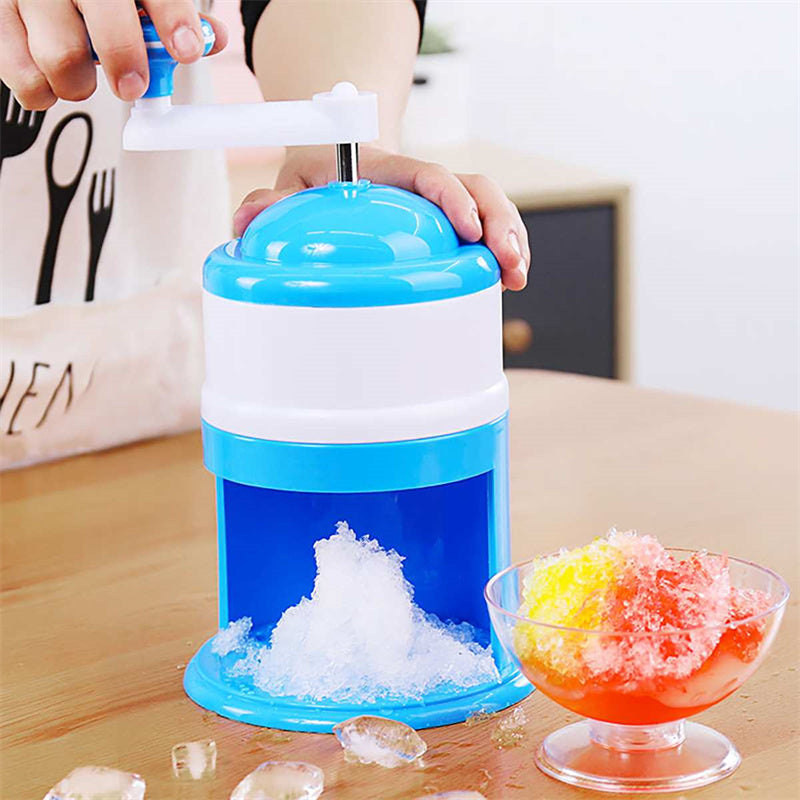 Trituradoras de hielo manuales portátiles, afeitadora de hielo manual, máquina para raspar hielo, licuadora, herramientas para hacer batidos para el hogar, la cocina, bar, mezclador de hielo, utensilios de verano
