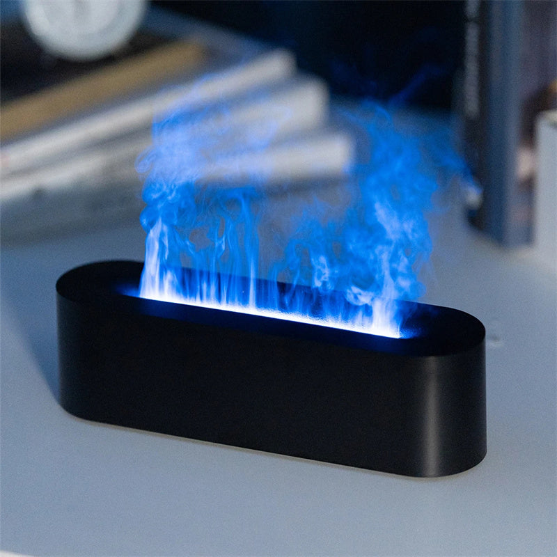 Difusor de aroma de llama, humidificador de aire, pulverizador ultrasónico de niebla fría, lámpara de aceite esencial led, difusor de fuego realista
