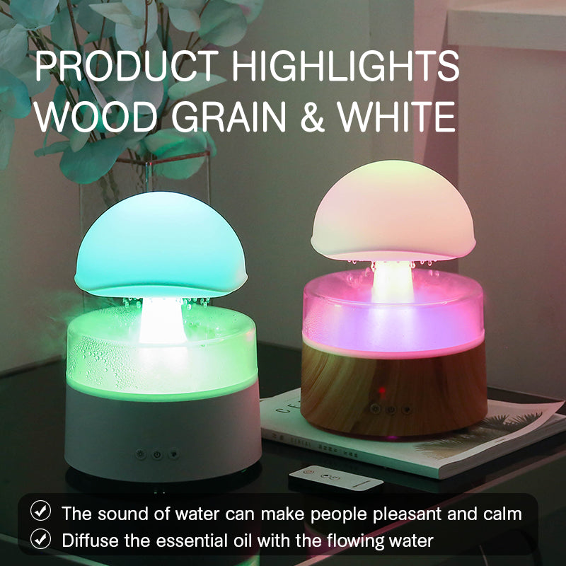 Nuevo humidificador de nubes de lluvia, máquina de aromaterapia, humidificador de aire, difusor de aroma ultrasónico