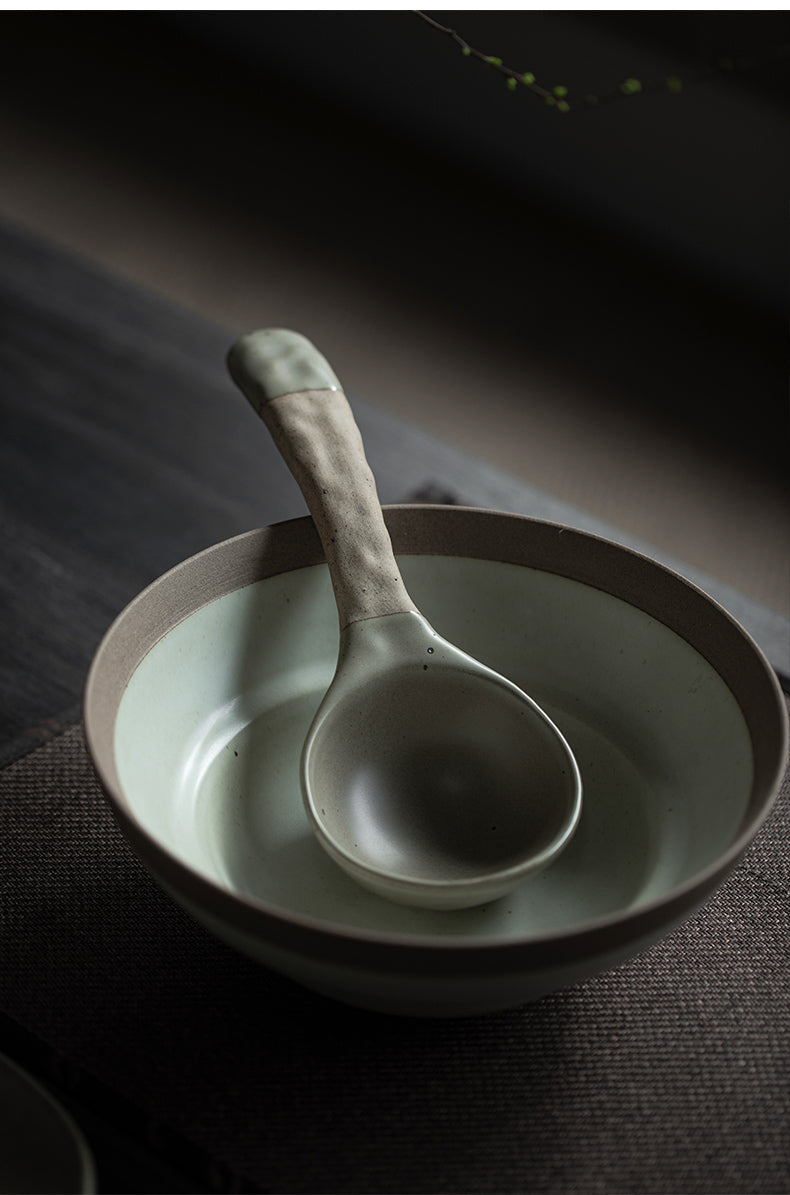 Cuchara de sopa de gres, cuchara de café para el hogar