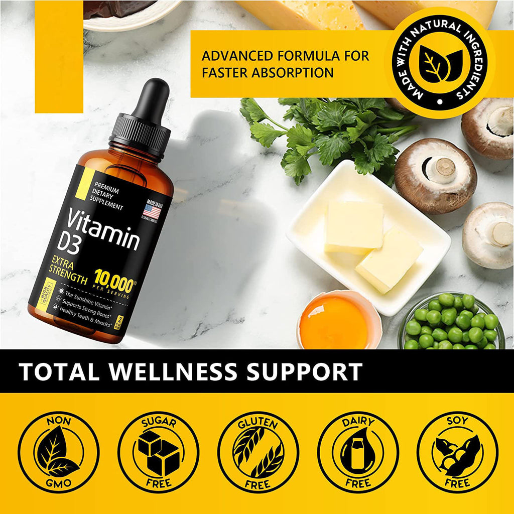 Gotas de vitamina D3 para el hogar