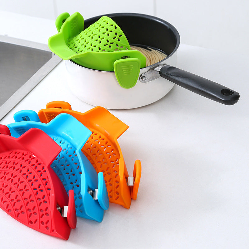 Artilugios de Cocina Tapón de Drenaje Lateral de Silicona para Ollas