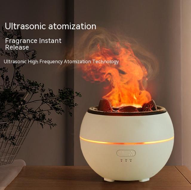Difusor de Aroma de Llama, Humidificador de Aromaterapia de Escritorio para el Hogar