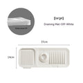 Almohadilla de silicona para grifo, accesorios de cocina, alfombrilla de baño, almohadilla de drenaje antisalpicaduras, engrosamiento impermeable de la base del grifo