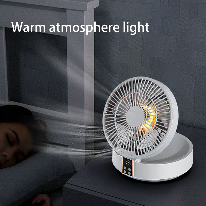 Control remoto portátil recargable techo USB eléctrico ventilador plegable luz nocturna enfriador de aire electrodoméstico hogar