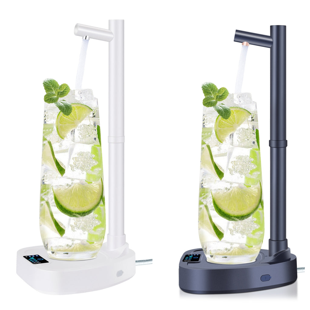 Dispensador de agua con extensión Tupe, dispensador automático de agua embotellada de escritorio, dispensador de agua recargable con soporte