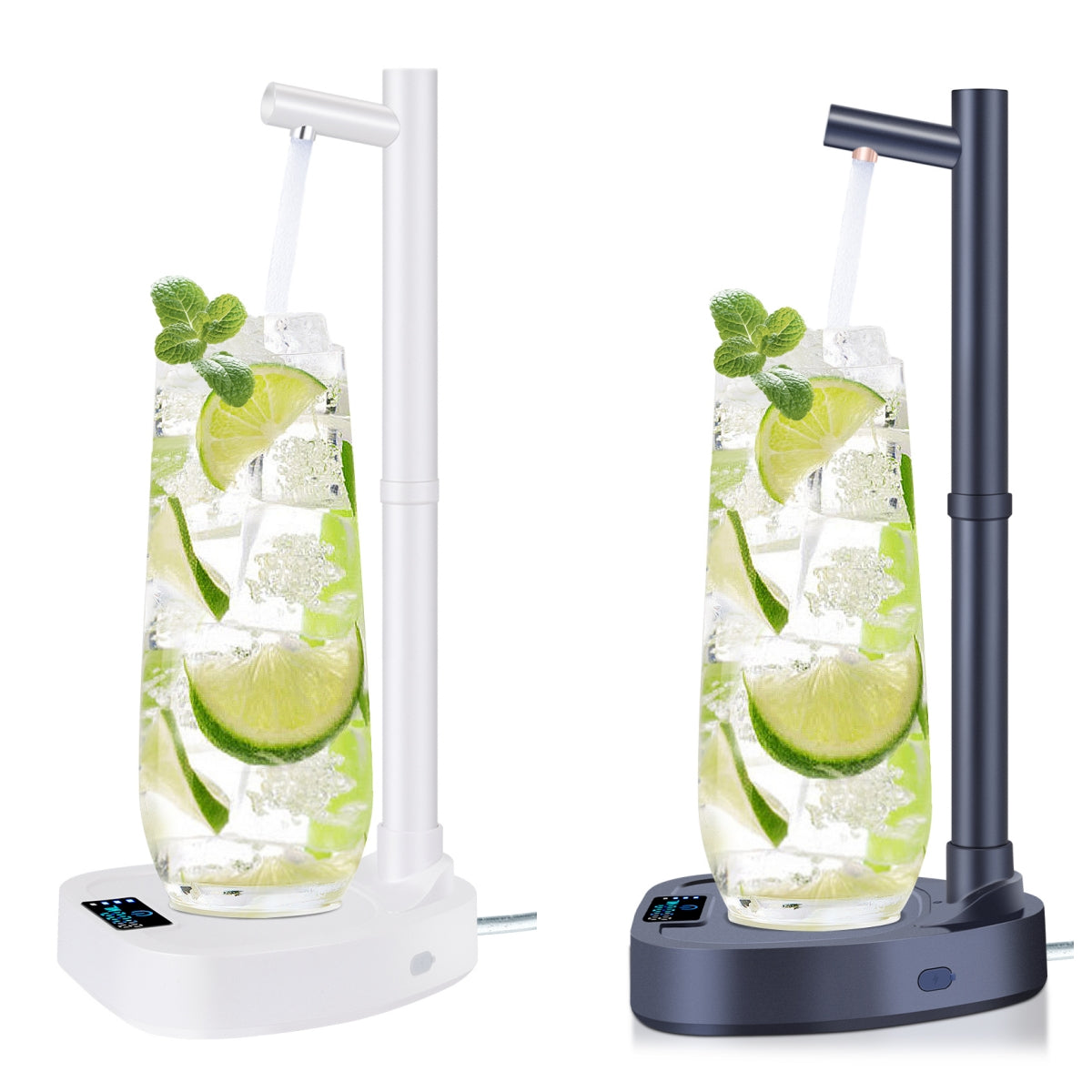 Dispensador de agua con extensión Tupe, dispensador automático de agua embotellada de escritorio, dispensador de agua recargable con soporte