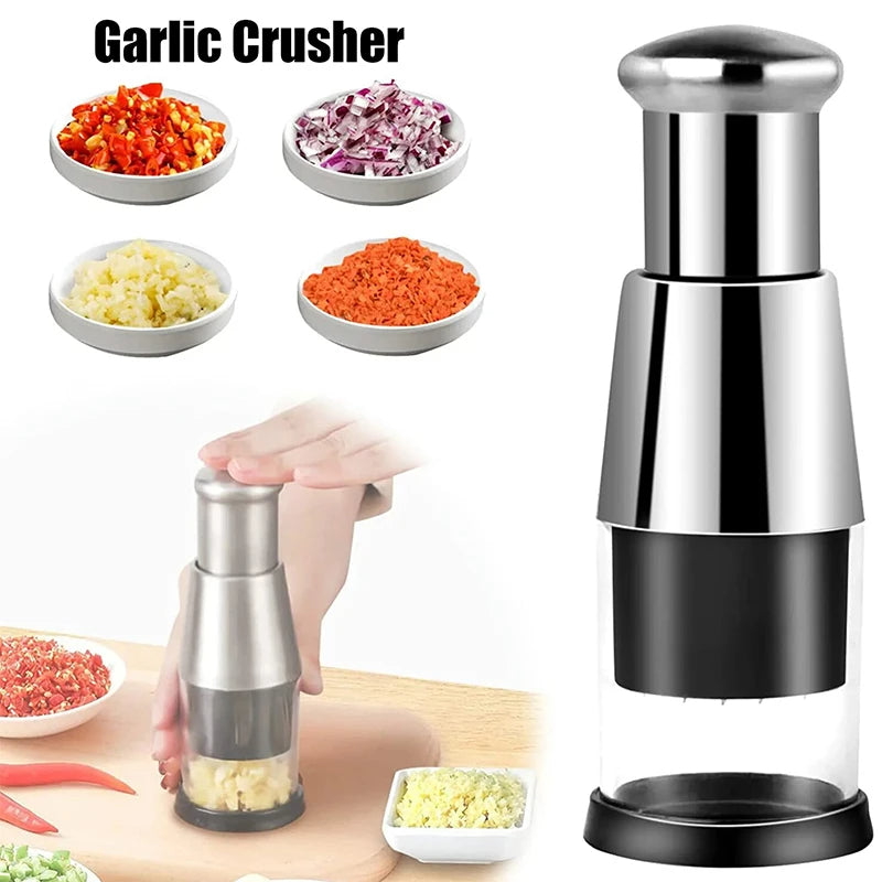 Trituradora de Ajo Picadora de Cebolla Picador de Vegetales Múltiple Prensa de Ajo Manual Exprimidor de Ajo Gadget de Cocina