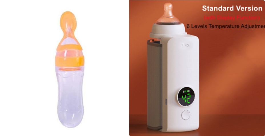 Calentador de biberones portátil inalámbrico recargable con carga USB y bolsa calefactora. Calentador de leche portátil de temperatura constante. Funda aislante universal para biberones.
