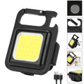 Mini luz LED USB para llavero, de aleación, para exteriores, luz nocturna de emergencia para el hogar, luz de reparación de automóviles, luz de camping