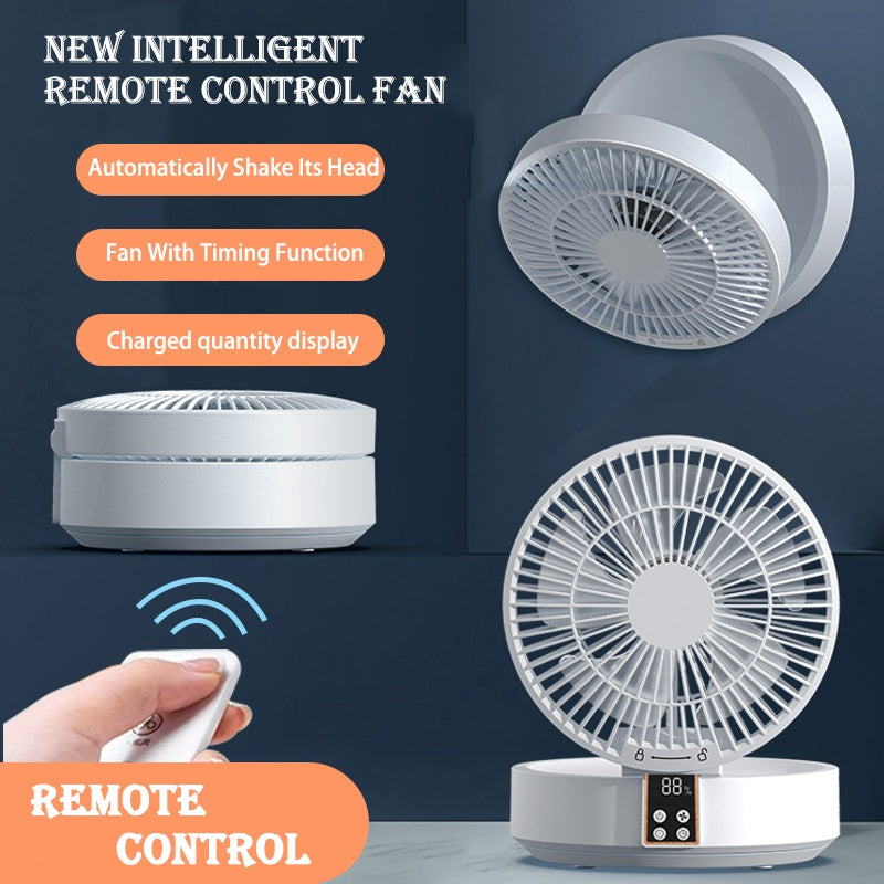 Control remoto portátil recargable techo USB eléctrico ventilador plegable luz nocturna enfriador de aire electrodoméstico hogar