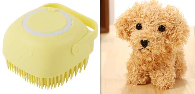 Cepillo de baño de silicona caliente para perros de Amazon Pet Products