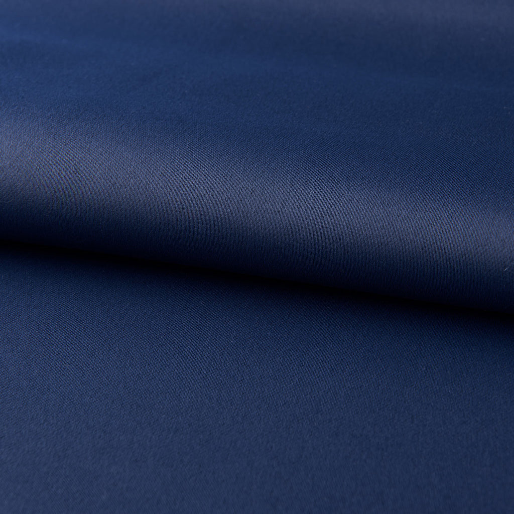 Cortinas Estampadas de Tela Opaca Azul Oscuro para Dormitorio