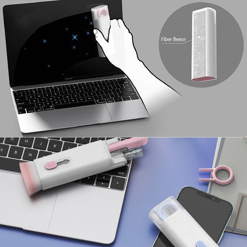 Juego de bolígrafos de limpieza multifuncionales compatibles con Bluetooth, limpiador de teclado, herramientas de limpieza, kit extractor de teclas