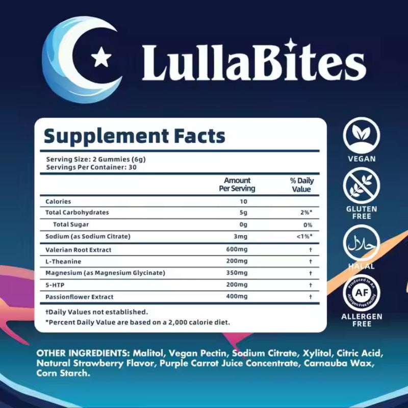 Melatonina natural portátil en gominolas para dormir para el hogar